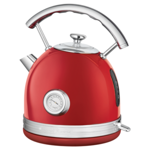 ProfiCook Water Heater, Vintage Look, Stainless Steel/Red - PC-WKS 1192