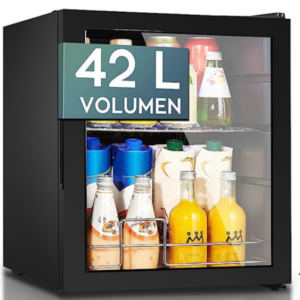 HEINRICHS Drinks Fridge, Mini Fridge with Glass Door (42 Liters)  HKG3142