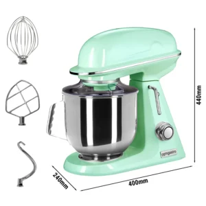 Mixer - Food processor - Kneading machine - 7 liters - Mint Green - ggm03