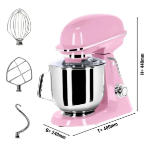 Mixer - Food processor - Kneading machine - 7 liters - Pink - ggm03