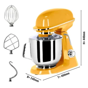 Mixer - Food processor - Kneading machine - 7 liters - Yellow - ggm03