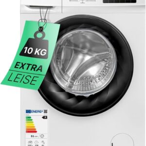 Bomann® Washing Machine 10 kg | Max. 1400 rpm | Efficient, Quiet & Durable Inverter Motor | 15 Programmes | End Time Delay | LED Display | Washing Machine WA 7110 [Energy Class A]